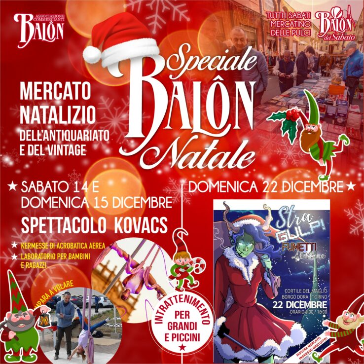 Natale al Balon mercantino vintage più grande di Torino